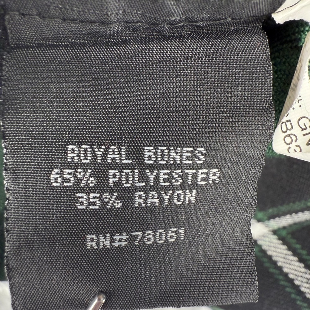 Royal Bones Y2K Daang Goodman Green Plaid Mini Skirt Punk Goth Skater Womens M - Picture 7 of 16